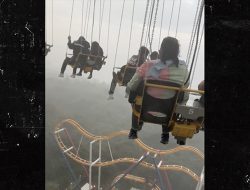 Terrifying Video Shows Six Flags Mexico Parkgoers Dangling High Up During Rain Storm