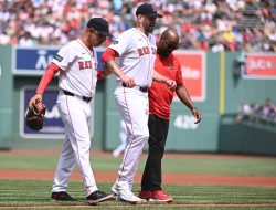 Red Sox starting LHP James Paxton (calf strain) exits in 1st inning