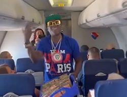 Flavor Flav Works as Attendant on Southwest Flight, Hands Out Snacks