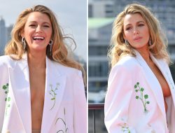 Blake Lively Goes Braless, Shows Side Boob