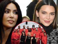 Kim Kardashian & Kendall Jenner Show Support For Prison Firemen Program