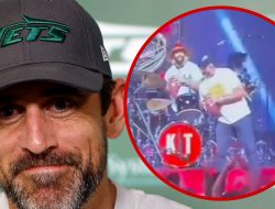 Aaron Rodgers Throws Football into Crowd at MSG Comedy Show