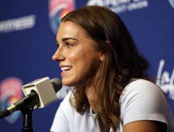 Alex Morgan reflects on achievements on, off pitch at retirement presser