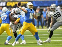 Chargers handle Raiders in Jim Harbaugh’s return to NFL
