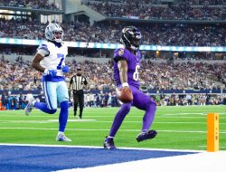 Ravens run up big lead on Cowboys, then hang on for first win