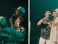 Rob Gronkowski, Camille Kostek Sing Onstage At Kygo Concert