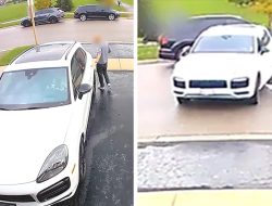 Woman Steals Porsche on Camera, Brazenly Runs Over Owner in His Driveway