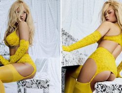 Rihanna Poses in Lace Underwear Set for Savage X Fenty Lingerie Shoot