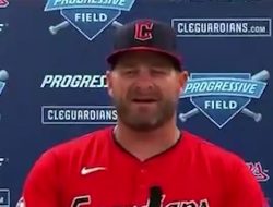 Guardians Manager Stephen Vogt Chokes Back Tears After Emotional Win