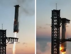 SpaceX Starship Launch, Amazing Video of Megarocket Booster Return to Pad
