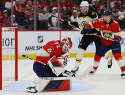 Sam Bennett, champion Panthers top Bruins in opener