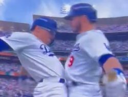 Dodgers’ Groin Bump Celebration Goes Viral and Divides Social Media