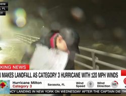 CNN’s Anderson Cooper Smacked by Flying Debris Covering Hurricane Milton