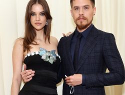 Dylan Sprouse Is Barbara Palvin’s Cheerleader Before VS Fashion Show