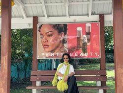 Rihanna Posts Tongue-in-Cheek Video with Fenty Beauty Ad at Bus Stop